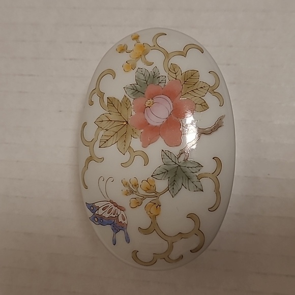 Vintage Express Otagiri Japan Lidded Trinket Box - Picture 8 of 16